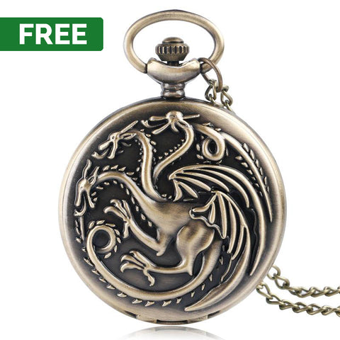 FREE : Game of Thrones House Targaryen Pocket Watch
