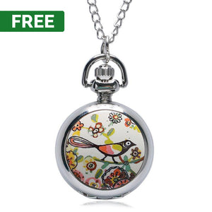 FREE : Colorful Cute Bird Pocket Watch