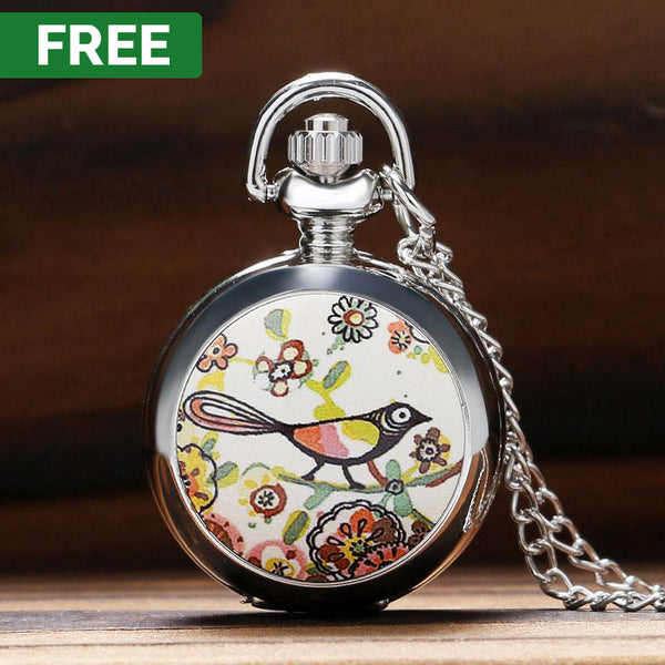 FREE : Colorful Cute Bird Pocket Watch