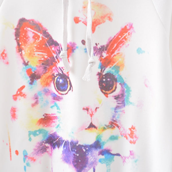Cool Cat Art Woman Hoodies