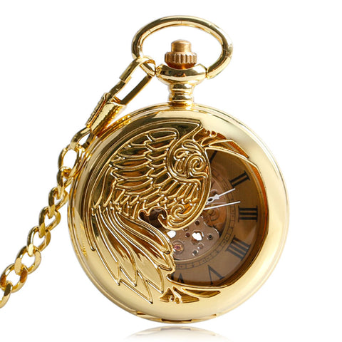 Golden Phoenix Pocket Watch