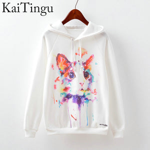 Cool Cat Art Woman Hoodies