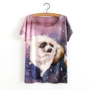 3D Pomeranian Art Women Shirt