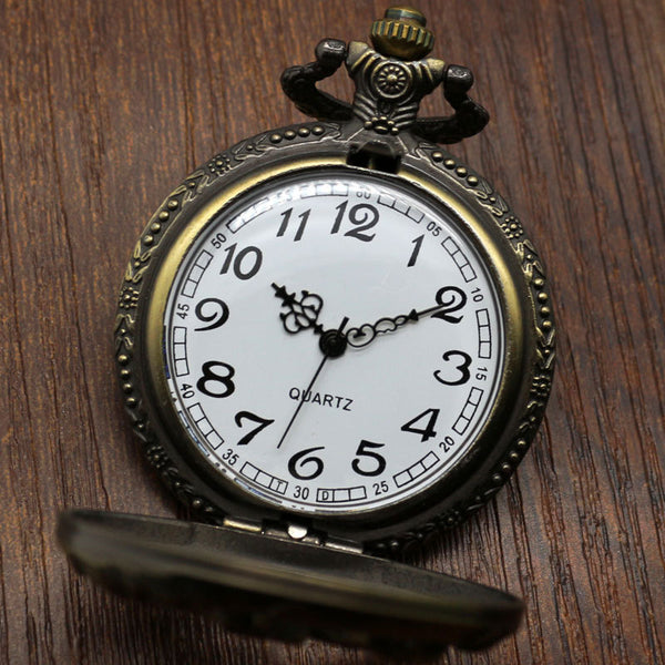 Pocket Watch Bronze Horse Hollow
