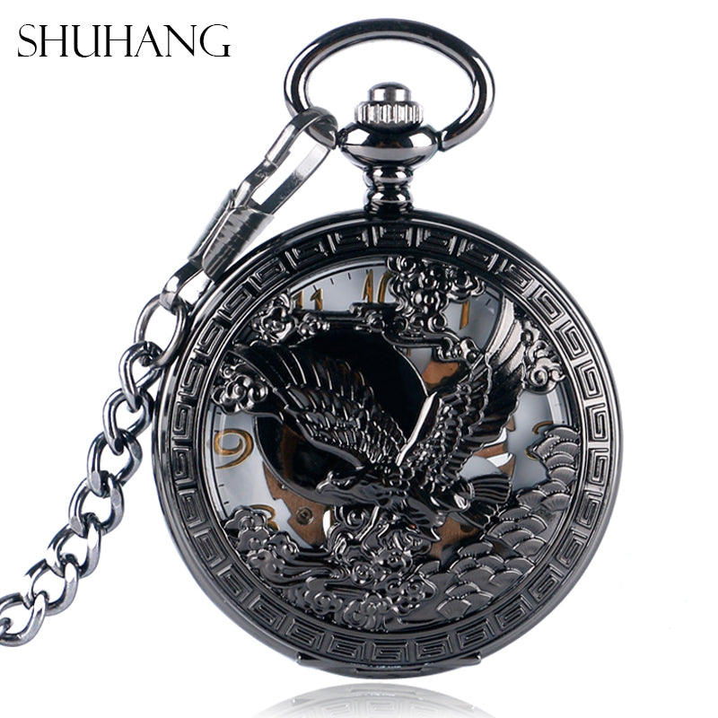Cool Flying Eagle Hawk Pocket Watch