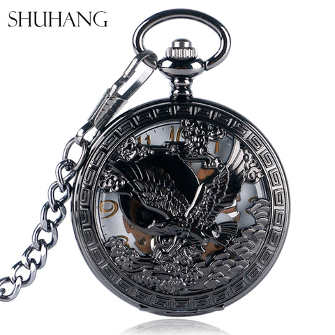 Cool Flying Eagle Hawk Pocket Watch