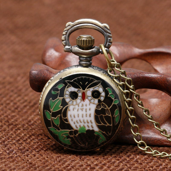 FREE : Mini Owl Bronze Pocket Watch
