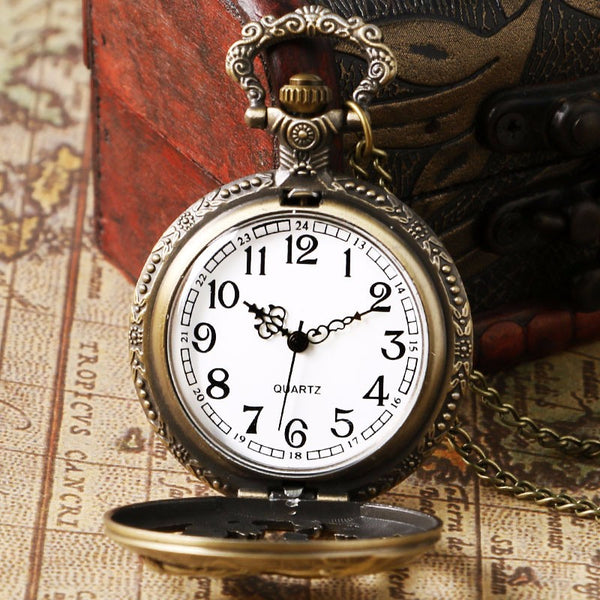 Bronze Horse Hollow Pocket Watch