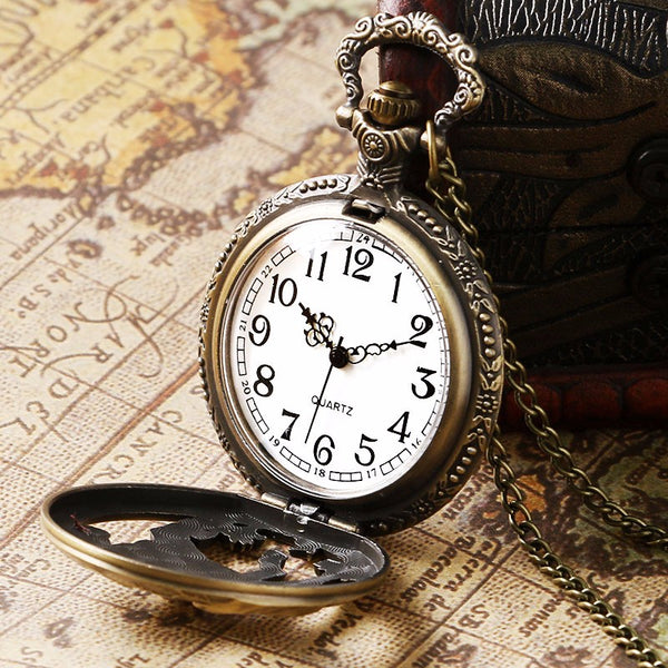 Bronze Horse Hollow Pocket Watch