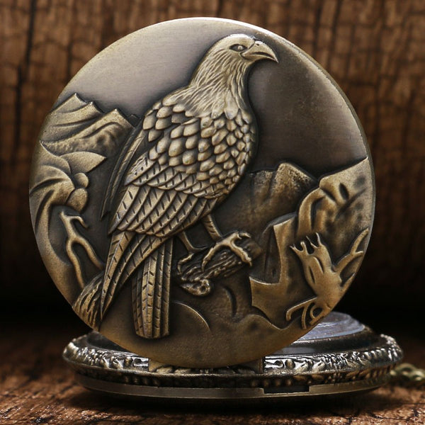 New Antique Big Size Eagle Pocket Watch
