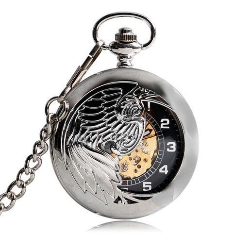 Cool Silver Phoenix Exquisite Pocket Watch