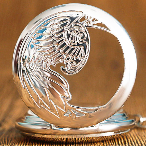Cool Silver Phoenix Exquisite Pocket Watch