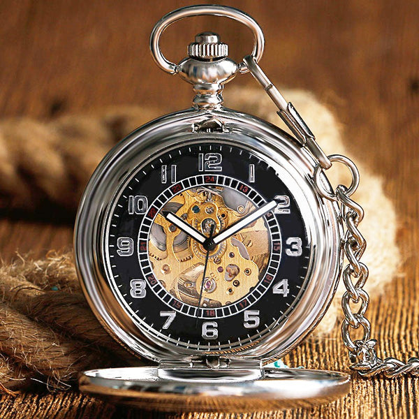 Cool Silver Phoenix Exquisite Pocket Watch
