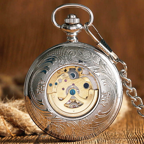 Cool Silver Phoenix Exquisite Pocket Watch