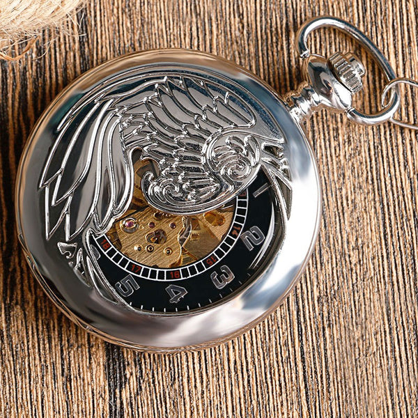Cool Silver Phoenix Exquisite Pocket Watch