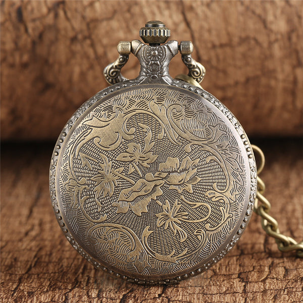 Transparent Glass Horse Pocket Watch