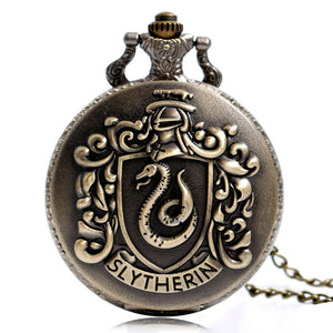 Cool Vintage Pocket Watch Snake Retro Necklace