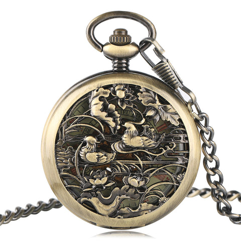 Lovebirds Pocket Watch