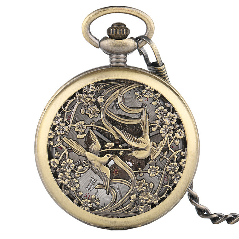 Beautiful Magpie Pocket Watch