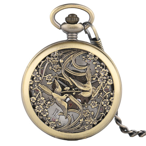Beautiful Magpie Pocket Watch