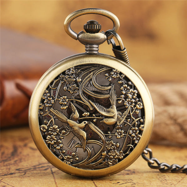 Beautiful Magpie Pocket Watch