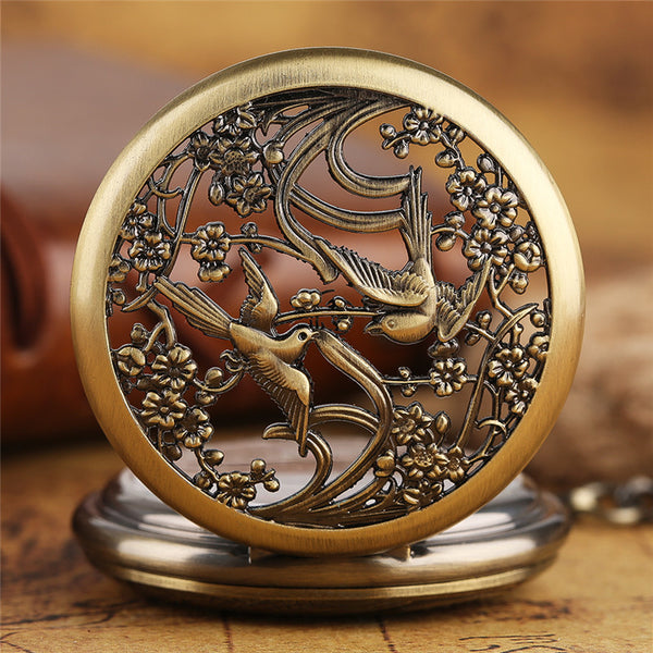 Beautiful Magpie Pocket Watch