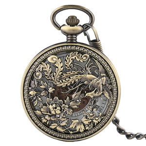 Beautiful Phoenix Mechanical Pocket Watch