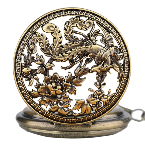 Beautiful Phoenix Mechanical Pocket Watch