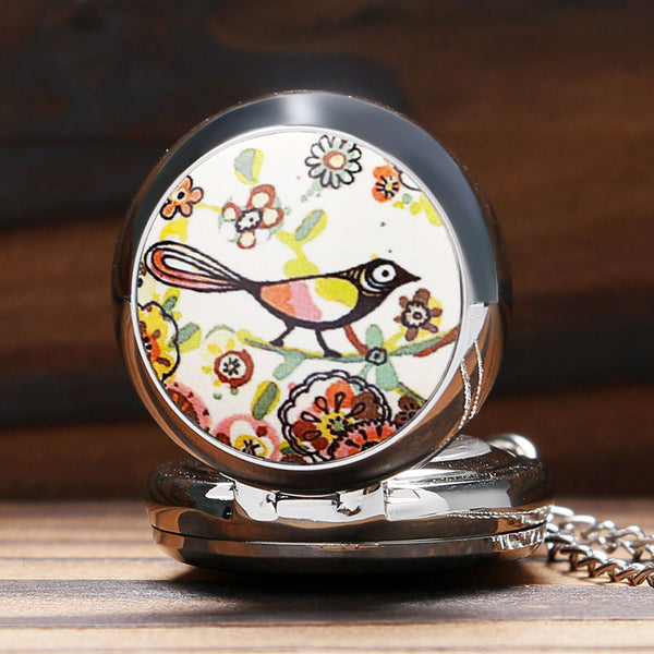 FREE : Colorful Cute Bird Pocket Watch