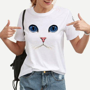 Casual Cat Woman T Shirt Collections