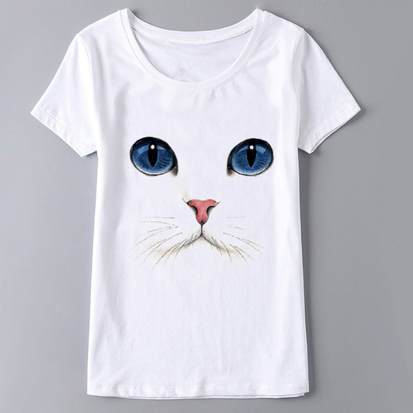Casual Cat Woman T Shirt Collections