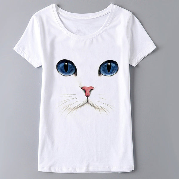 Casual Cat Woman T Shirt Collections
