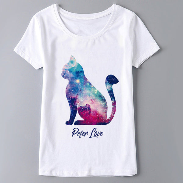 Casual Cat Woman T Shirt Collections