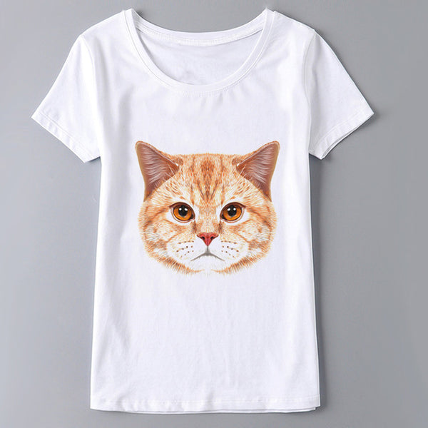 Casual Cat Woman T Shirt Collections