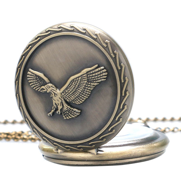 3D Awesome Eagle Flying Bird Pocket Watches