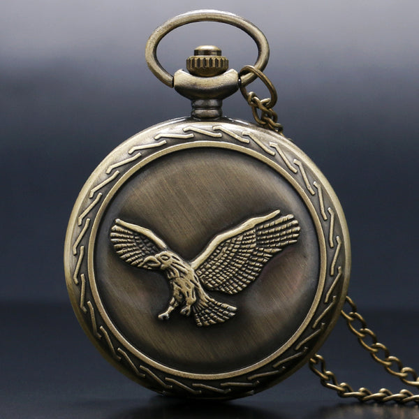 3D Awesome Eagle Flying Bird Pocket Watches
