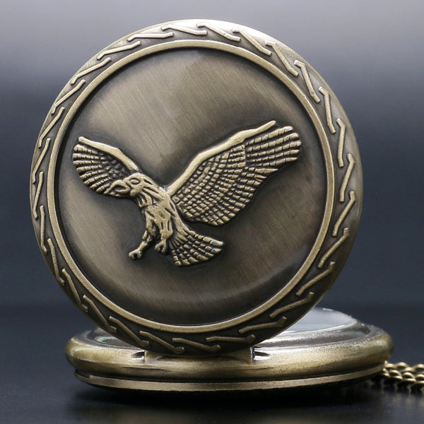 3D Awesome Eagle Flying Bird Pocket Watches
